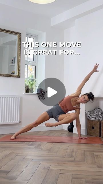 Adell Bridges • Yoga & Health on Instagram: "This one move hits the spot, and other spot, and so many spots 💪 

Save, share, and follow me for more content that I make and then sit on for MONTHS while I overthink whether I should post it or not before finally sharing! 😜 yup…I filmed this in shorts season, finally posting while in layers and drinking a cuppa ☕️ 

#miniworkout #bodyweightworkout #innerthighsworkout #innerthighs #obliques #yogainspiration" Mobility Movements, I Overthink, Bosu Ball Workout, Energizing Yoga, Yoga Teaching, Mini Workout, Yoga Flows, Personalized Workout Plan, Mindful Movement