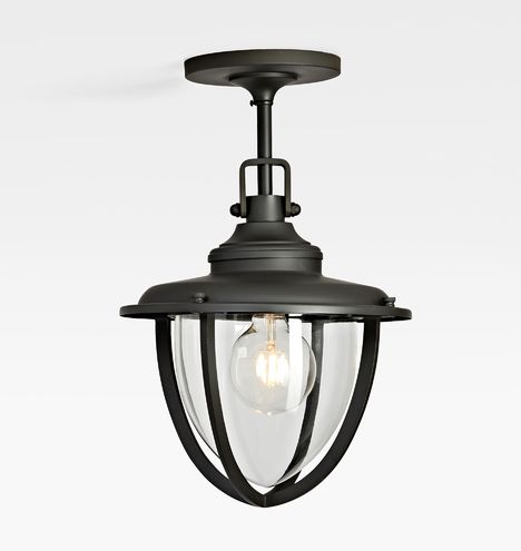 Pacifica 12" Lantern Semi-Flush Fixture A2110 Traditional Entryway, Victorian Exterior, Holly House, Porch Accessories, Exterior Light Fixtures, Floor Fans, Alabaster Stone, Entryway Lighting, Vintage Light Fixtures