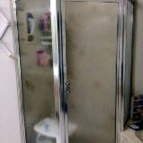 … Vintage Shower Stall, Painting Fiberglass Shower Stall, Paint Shower Door Frame Oil Rubbed Bronze, How To Replace A Shower Stall, Remove Fiberglass Shower Stall, Bronze Faucets, Oil Rubbed Bronze Faucet, Gold Shower, Concrete Floor