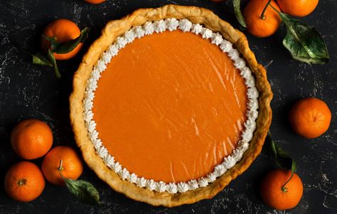 Tangerine Pie, Tangerine Tart, Curd Tart, Pies & Tarts, Grocery Stores, Tart Recipes, Sweet Stuff, Custard, Just Desserts