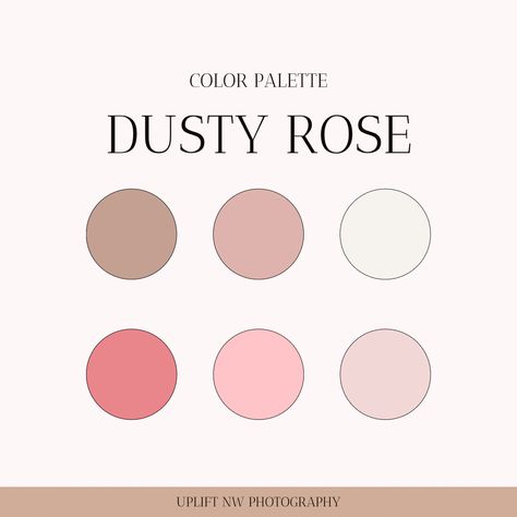 Dusty Rose Color Palette, Rose Color Palette, Dusty Rose Color, Rose Color, Dusty Rose, Color Palette, Photography, Color