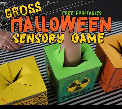 Mystery Box For Kids, Mystery Box Ideas, Cheap Decorations, Sensory Games, Halloween Class Party, School Halloween Party, Halloween Sensory, Halloween Mystery, Diy Halloween Games