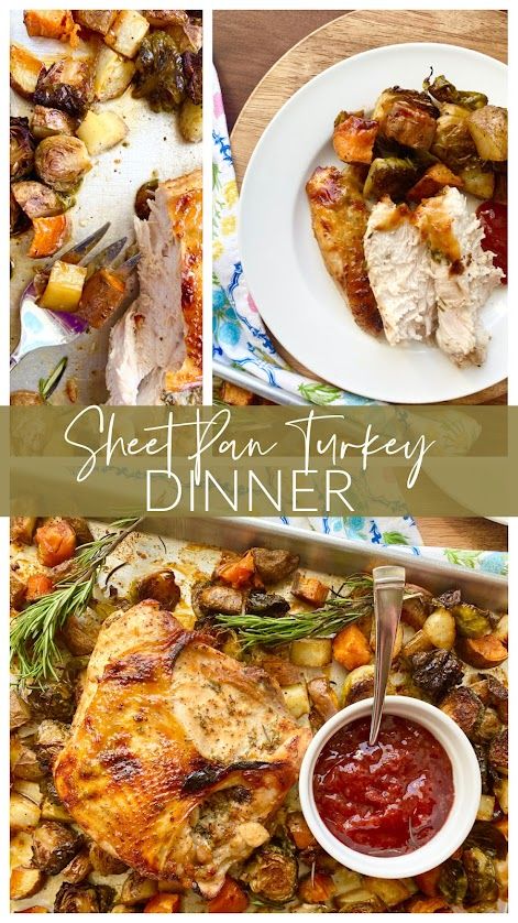 Sheet Pan Turkey Dinner, Sheet Pan Thanksgiving Dinner, Sheet Pan Turkey, Iowa Food, Traditional Thanksgiving Dinner, Comfort Casseroles, Baked Veggies, Lifestyle Board, Layered Salad