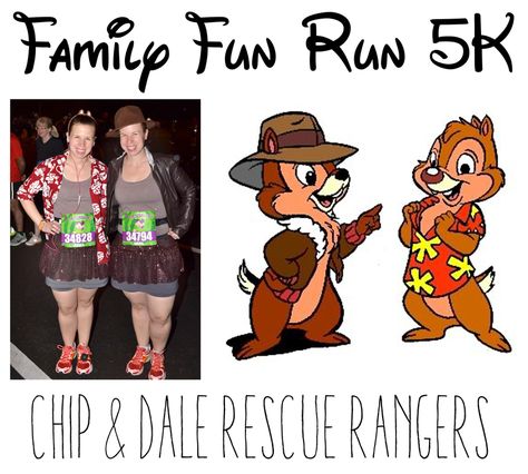 Chip And Dale Halloween Costumes, Chip And Dale Running Costume, Chip And Dale Costume Diy, Chip And Dale Rescue Rangers Costume, Run Disney Couples Costumes, Rescue Rangers Costume, Chip And Dale Costume, Disney Running Costumes, Chip And Dale Rescue Rangers