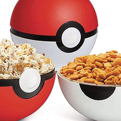 Geek Home Decor, Nerd Room, Party Bowls, Serving Bowl Set, Pokemon Gifts, Geek Decor, Pokemon Party, Think Geek, Gamer Room