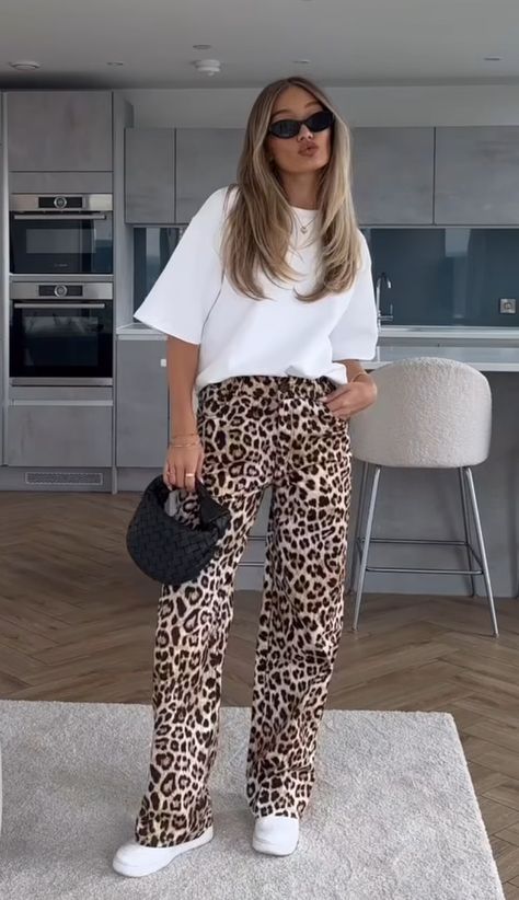 Animal print pants