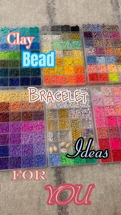 💗🎀Clay Bead Bracelet Ideas🎀💗 Clay Bead Hoop Earring Ideas, Aesthetic Clay Bead Bracelets, Clay Bead Bracelets Ideas, Clay Beads Bracelet Ideas, Clay Bead Bracelet Ideas, Bead Bracelet Ideas, Make Clay Beads, Clay Bead Bracelet, Design Blogs