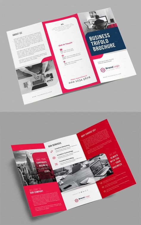 Business Tri-fold Brochure Template AI, EPS 3 Fold Flyer Design, Modern Trifold Brochure Design, 3 Fold Brochure Design, Leaflet Design Ideas, Tri Fold Brochure Design, College Brochure, Event Brochure, Brochure Design Layouts, Brochure Trifold