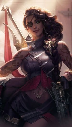 Female Gunslinger, Miss Fortune, Pirate Woman, Lol League Of Legends, Fantasy Warrior, Female Character Design, Dnd Characters, Character Portraits, Fantasy Character Design