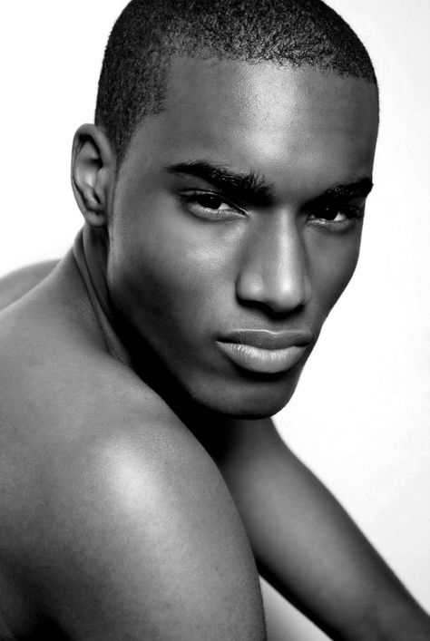 Corey Baptiste, male model www.hottrotter.com Men's Makeup, Corrective Makeup, Top Male Models, Black Male Models, Natural Man, Male Makeup, Men In Black, Makeup Artistry, Glamour Makeup