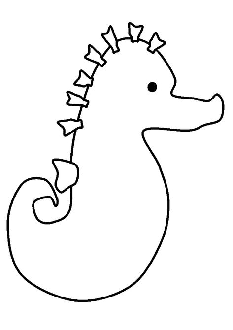 The Mr. Seahorse Coloring Page Preschool Lesson Plans Themes, Seahorse Outline, Eric Carle Crafts, Eric Carle Classroom, Eric Carle Activities, Horse Outline, Hungry Caterpillar Activities, Author Study, Horse Coloring Pages