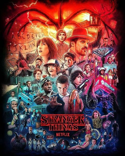 Stranger Things Poster, Season 1, 2, 3, Looking For Artist to Credit Stranger Things Day, Starnger Things, Netflix Stranger Things, Stranger Things Poster, Stranger Danger, Stranger Things Season 3, Stranger Things Kids, Stranger Things 3, Stranger Things Art