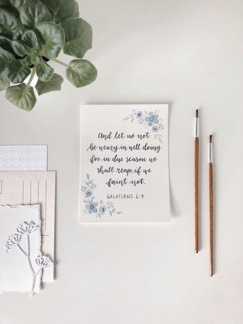 Watercolour Bible Verses, Bible Verse Watercolor Art, Watercolor Verses, Watercolor Scripture Art, Christian Watercolor, Birthdays Cards, Watercolor Quotes, Bible Verse Calligraphy, Watercolor Bible