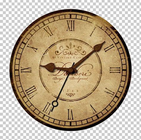 Vintage Saat, Clock Printable, Old Clock, Seni Vintage, Portrait Vintage, Vintage Png, Clock Vintage, Old Clocks, Clip Art Vintage