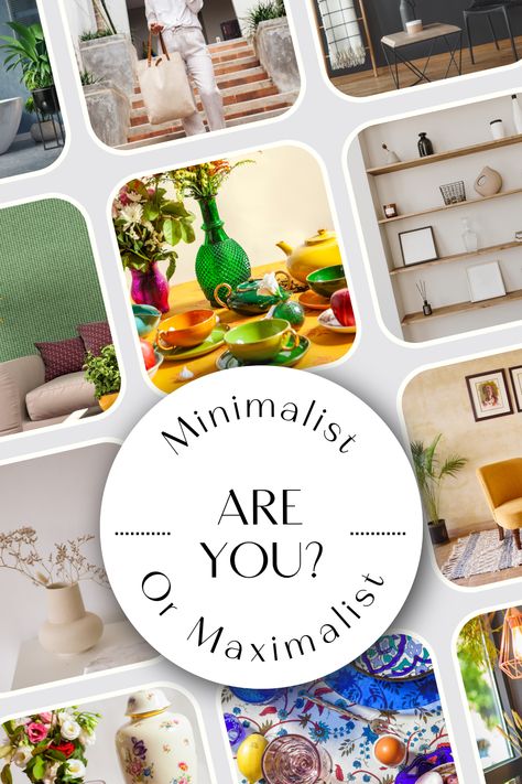 Minimalist vs Maximalist Interior Design - which way do you lean?  I feel like I can be both depending on my mood.  Read on to find out what suits you and your space best! Minimalism Vs Maximalism, Maximalism Interior Design, Maximalism Interior, Maximalist Interior Design, Maximalist Interior, Home Decor Style, My Mood, Maximalism, Minimalist Home Decor