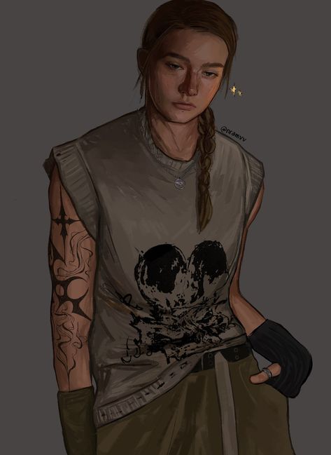 credit me Abby Anderson Fanart, Ellie Williams Fanart, Tlou Fanart, Abby The Last Of Us, Abby Tlou, Abby Anderson, Cartoon Women, Buff Women, Joel And Ellie