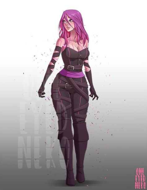 Hero Costumes, Naruto Girls, Female Character Design, Character Outfits, A Drawing, Purple Hair, Anime Outfits, Lps, Fantasy Character Design