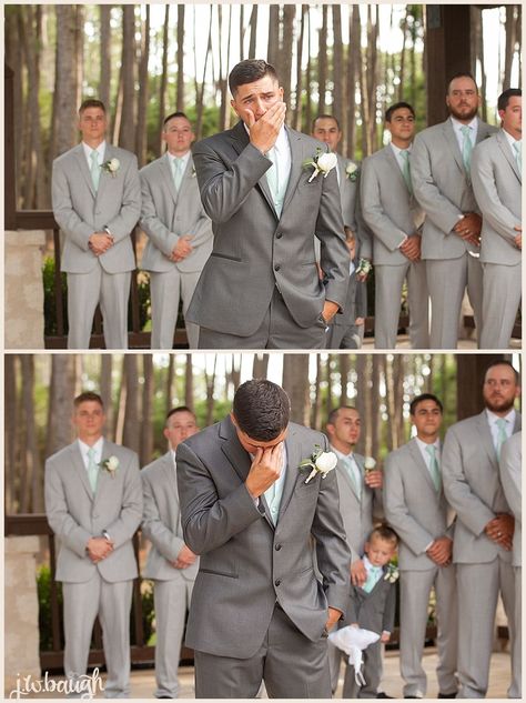 Woodlands Wedding, Husband Ideas, Groom Reaction, Groom Getting Ready, Wedding Picture Poses, Wedding Photography Poses, Woodland Wedding, Wedding Photo Inspiration, Wedding Shots