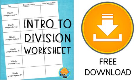 Introduction to Division How To Teach Division, Introduction To Division, Third Grade Division, Teach Division, 3rd Grade Division, Teaching Division, Division Strategies, Division Activities, Guided Math Groups