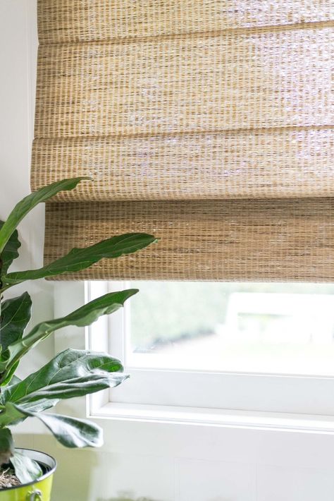 Bamboo Blinds Living Room, Rattan Blinds, Natural Blinds, Woven Blinds, Farmhouse Decor Joanna Gaines, Window Furnishings, Best Blinds, Bathroom Blinds, Bedroom Blinds