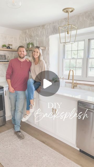 Stone Backsplashes Kitchen, Cream Stone Backsplash, Backsplash Country Kitchen, Stone In The Kitchen, Kitchen Stone Wall Ideas, Stone Around Oven In Kitchen, Alamo Stone Backsplash, German Smear Stone Backsplash, Austin Stone Backsplash Kitchen