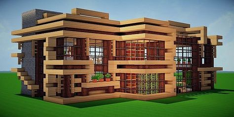 Modern Eco Village | Library 1 Minecraft Map Modern Library Minecraft, Minecraft Ikea, Library Minecraft Ideas, Minecraft Library Build, Library Minecraft, Minecraft Library, Aesthetic Minecraft Builds, Student Exhibition, Minecraft Cottagecore