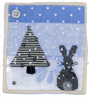 Sharon Blackman: 2010 Sharon Blackman, Embroidered Cottage, Quilted Cards, Freehand Machine Embroidery, Fabric Postcards, Fabric Cards, Christmas Applique, Free Motion Embroidery, Fabric Pictures