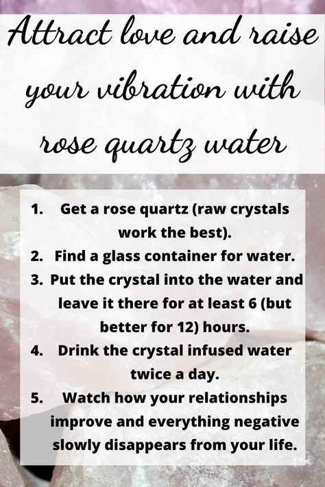 Crystals To Raise Your Vibration, How To Use Crystals To Manifest, Rose Quartz Spells, Crystals For Manifesting Love, Rose Quartz Manifestation, Rose Quartz Water, Manifesting With Crystals, How To Cleanse Rose Quartz Crystal, Crystals For Love Attraction