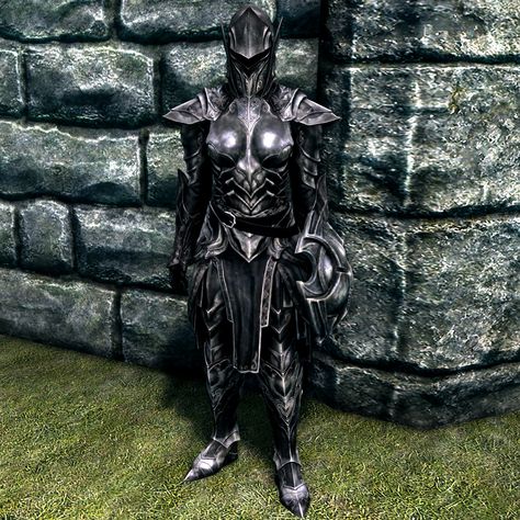 Skyrim Ebony Armor, Dragonbone Armor, Ebony Armor, Skyrim Light Armor, Elven Armor, Armor Female, Skyrim Armor, Heavy Armor, Best Armor