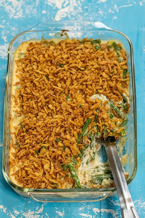 Green Bean Casserole without Mushrooms Fresh Green Bean Casserole, Traditional Green Bean Casserole, Dimitras Dishes, Healthy Green Bean Casserole, Healthy Green Beans, Best Green Bean Casserole, Exciting Recipes, Vegan Green Bean Casserole, Mac And Cheese Casserole