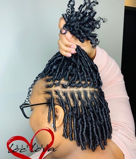 Starter Locs Coils, Locs Coils, Natural Hair Jewelry, Coiling Natural Hair, Twisted Hair, Crochet Box Braids, Crochet Box, Short Locs Hairstyles, Starter Locs