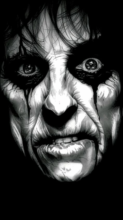 Phone Wallpaper Spooky, Best Wallpaper Hd, Band Wallpapers, Alice Cooper, Blue Steel, Rock Design, Beetlejuice, Music Poster, Music Bands