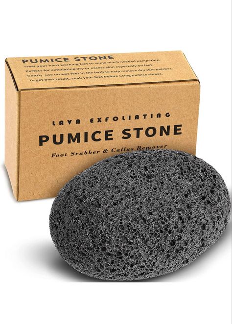 Maryton Natural Pumice Stone for Feet - Lava Foot Exfoliator Scrubber Pedicure Tools, Dead Skin Corn Callus Remover for Feet and Hands, 1 Count Stone Packaging, Pumice Stones, Foot Pedicure, Excess Skin, Callus Remover, Dry Skin Patches, Pumice Stone, Foot Spa, Callus Removal