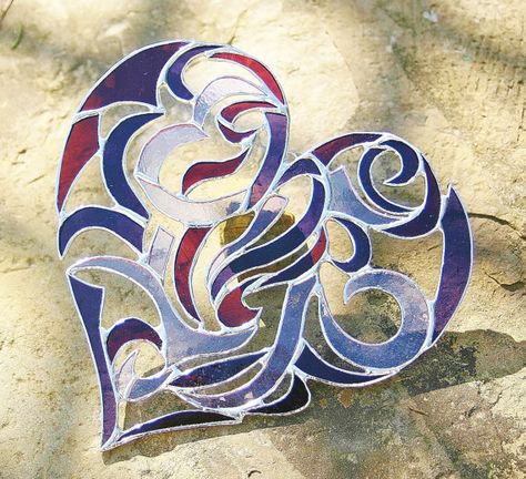 Feb 15 20 <3 Stained Glass Wedding Gift, Stained Glass Wedding, Stained Glass Heart, Stained Glass Suncatchers, Stained Glass Diy, Stained Glass Crafts, Art Stained, Stained Glass Designs, Stained Glass Projects