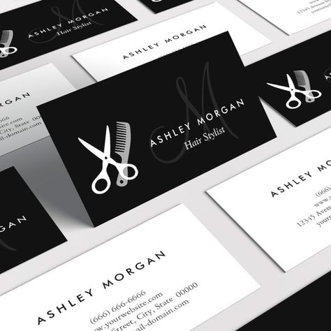 Hairstylist Branding, Hair Salon Logos, Buisness Cards, Indie Hair, Business Cards Simple, Beauty Business Cards, Hairstylist Business Cards, Business Card Size, Beauty Business