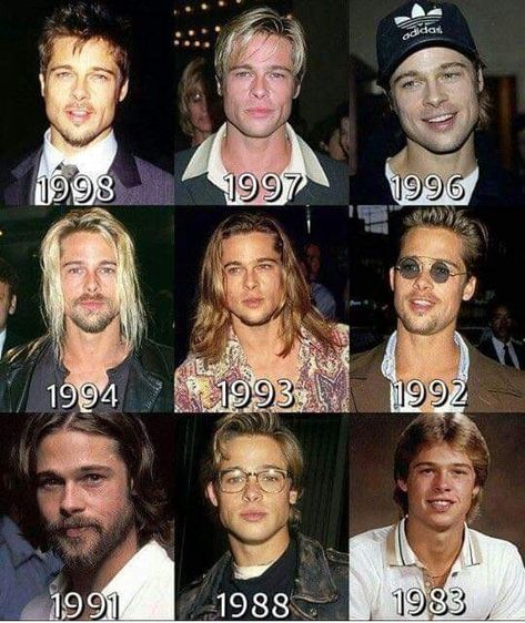 Brad Pitt Young 90s, Brad Pitt 90s Style, 90s Brad Pitt, Brad Pitt 90s, Young Brad Pitt, Johnny Depp Leonardo Dicaprio, Brad Pitt Style, Brad Pitt Hair, Brad Pitt And Angelina Jolie