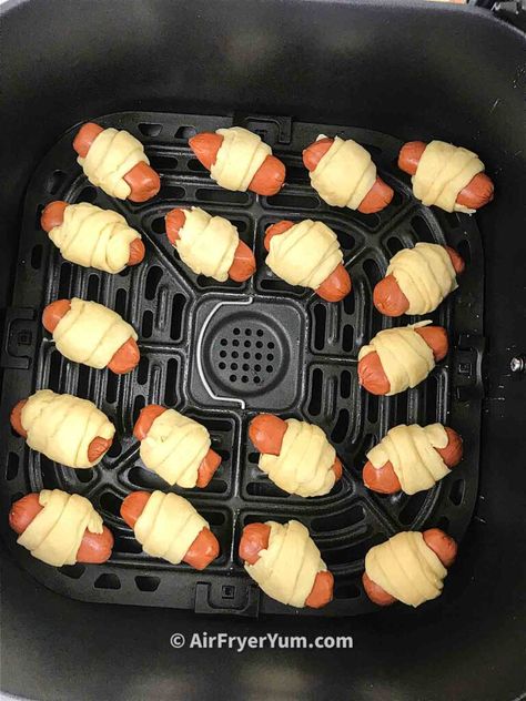 Air Fryer Pigs In A Blanket, Air Fryer Sliders, Air Fryer Hot Pockets, Pigs In A Blanket Recipe Air Fryer, Crescent Rolls In Air Fryer, Airfryer Pigs In A Blanket, Smoked Sausage In The Air Fryer, Sausage In Air Fryer How To Cook, Easy Air Fryer Meals