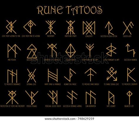 Rune Tattoos, Runes Tattoo, Viking Symbols And Meanings, Christus Tattoo, Viking Rune Tattoo, Runes Meaning, Arte Viking, Viking Tattoo Symbol, Viking Tattoo Sleeve