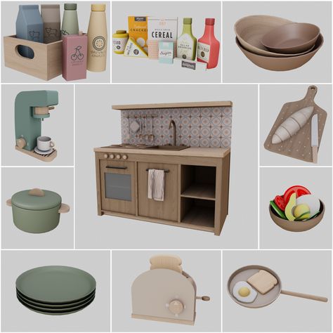 Sims 4 Kitchen, Mod Furniture, Muebles Sims 4 Cc, Sims Packs, Sims 4 Clutter, The Sims 4 Packs, Sims 4 Children, Sims 4 Cc Folder, Casas The Sims 4