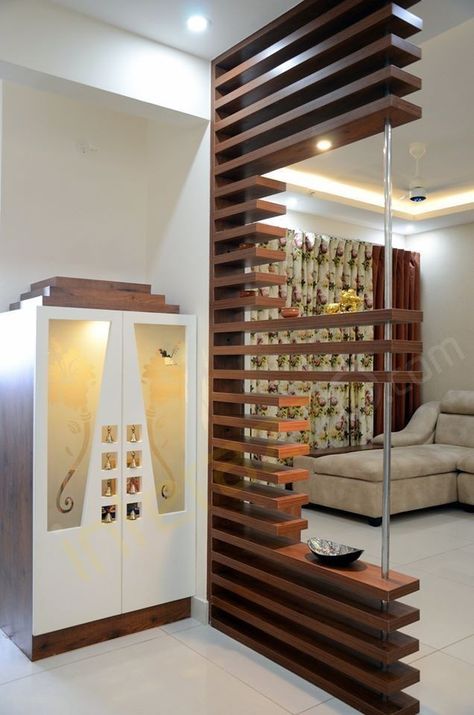 Modern Partition, Modern Partition Walls, Room Partition Wall, Wall Partition Design, Divider Design, Separating Rooms, Hall Interior Design, Pooja Room Door Design, Pooja Room Design