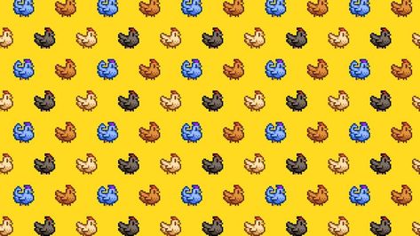 A Wallpaper, Stardew Valley, Green Wallpaper, Yellow, Green, Pattern, Blue