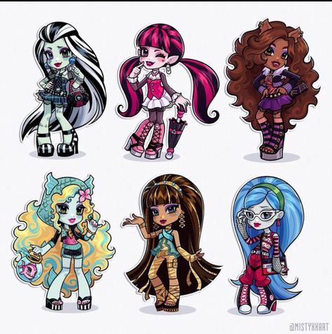 Monster High Cartoon, G1 Monster High, Monster High Anime, Monster High Printables, Arte Monster High, Moster High, Monster High Art, Monster High Characters, Cartoon Monsters