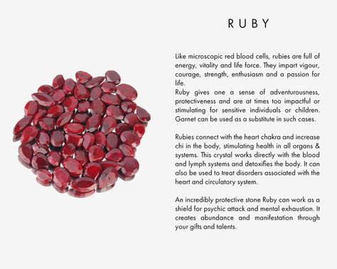 Ruby Meaning, Crystal Uses, Crystal Properties, Crystal Guide, Gemstone Properties, Reference Chart, Passion For Life, Metaphysical Healing, Crystals Healing Properties