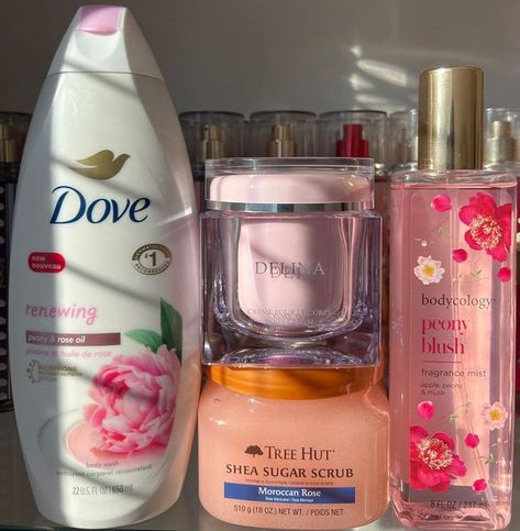 Dove Body Cream, Shea Sugar Scrub, Moroccan Rose, Body Hygiene, Bath And Body Works Perfume, Shower Skin Care, Peony Rose, Pretty Skin Care, Bath And Body Care