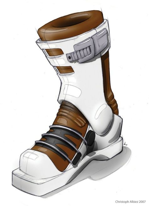 Space Boots Concept, Rocket Boots Concept Art, Scifi Boots, Scifi Shoes, Sci Fi Boots, Futuristic Boots, Space Boots, Product Sketching, Sneakers Sketch