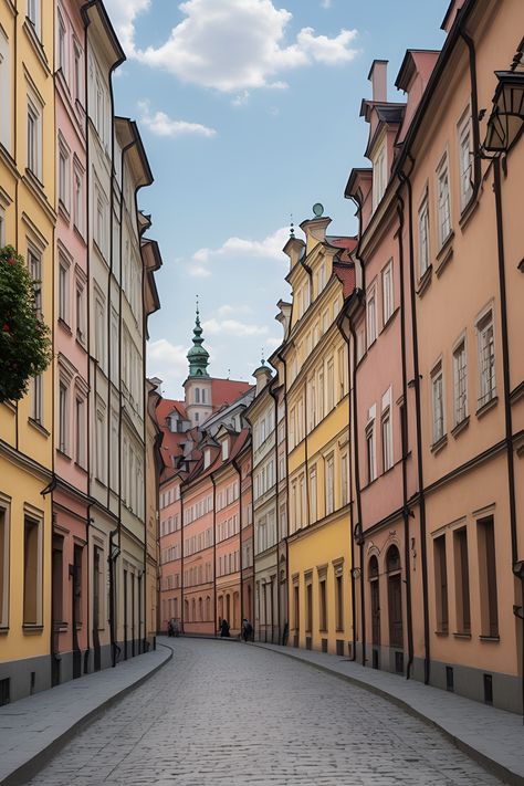 Step into the enchanting world of Warsaw's historic Old Town with this stunning collection of detailed and realistic photography. Each image captures the essence of this charming district, highlighting its intricate architecture and cobblestone streets. Immerse yourself in the timeless beauty of a city that has preserved its history with grace. #Warsaw #OldTown #HistoricArchitecture #Photography #EuropeanHistory #TravelInspiration #Cityscape Poland Architecture, Polish Architecture, Realistic Photography, Intricate Architecture, Warsaw Old Town, Warsaw City, City Streets Photography, Cobblestone Streets, European Cities