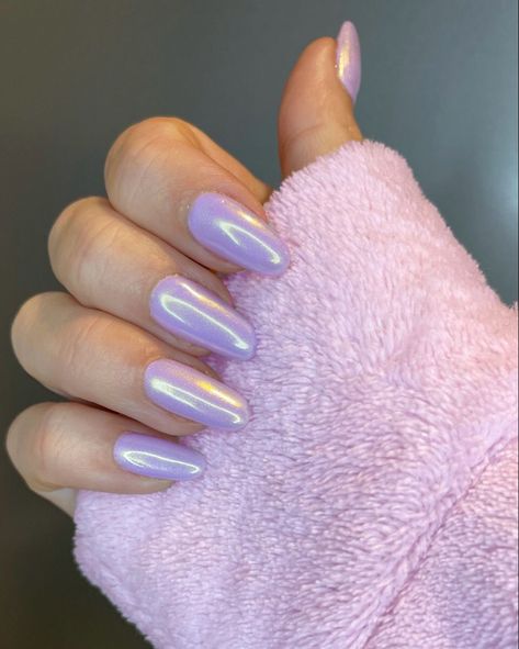 Purple Donut Glaze Nails, Glazed Donut Nails Lavender, Glazed Lilac Nails, Glazed Donut Nails Lilac, Light Purple Glazed Donut Nails, Colored Glazed Nails, Glazed Lavender Nails, Purple Glaze Nails, Nails 2023 Lavender