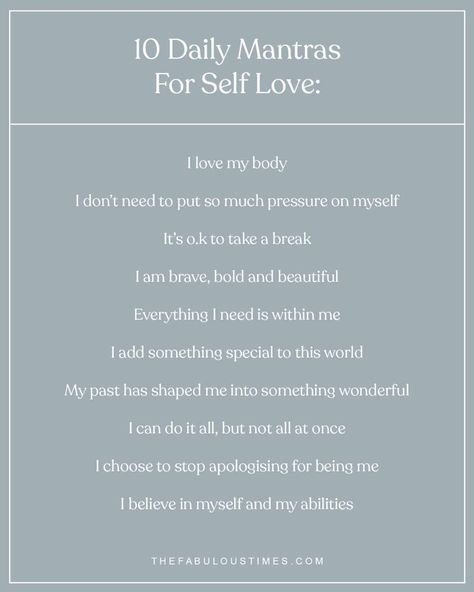 Self Love Meditation Quotes, Mantra For Self Love, Daily Mantra Mindfulness, Mantras For Work, Mantra For The Day, Simple Mantras, Todays Mantra Inspiration, Morning Mantra Positive, Mantras For Love