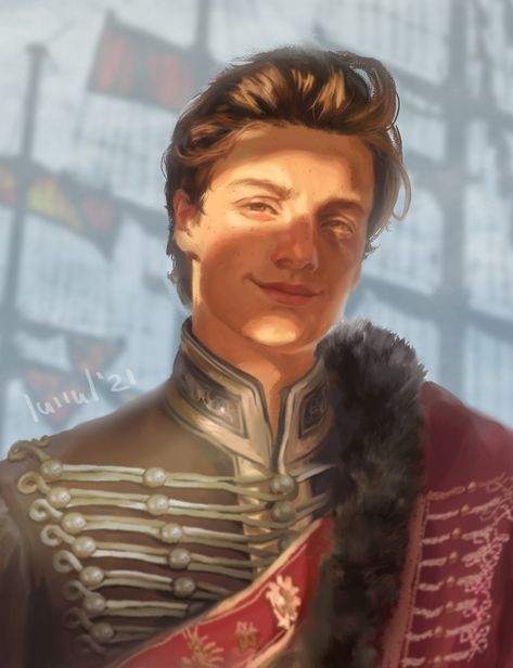 Nikolai Lantsov, The Grisha Trilogy, Six Of Crows, Sarah J Maas, Fan Book, Dnd Characters, Crows, Character Portraits, Book Characters