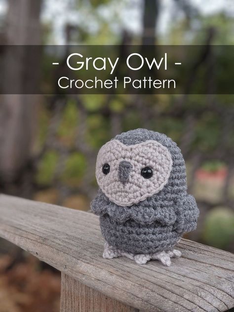 13 Beautiful Owl Crochet Patterns Owl Crochet Pattern, Amigurumi Birds, Craft Stand, Owl Crochet, Crochet Hooded Scarf, Magic Crochet, Owl Crochet Patterns, Yarn Ideas, Grey Owl